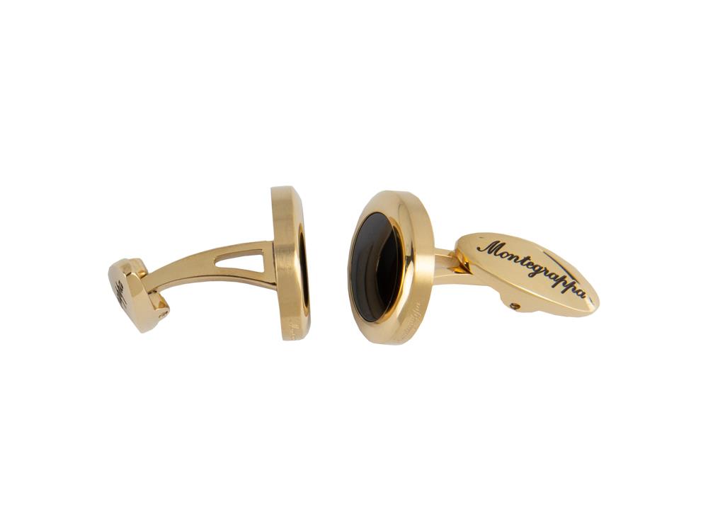 Gemelos Montegrappa Classico, Acero inoxidable, IP Yellow Gold, IDCCCLYB