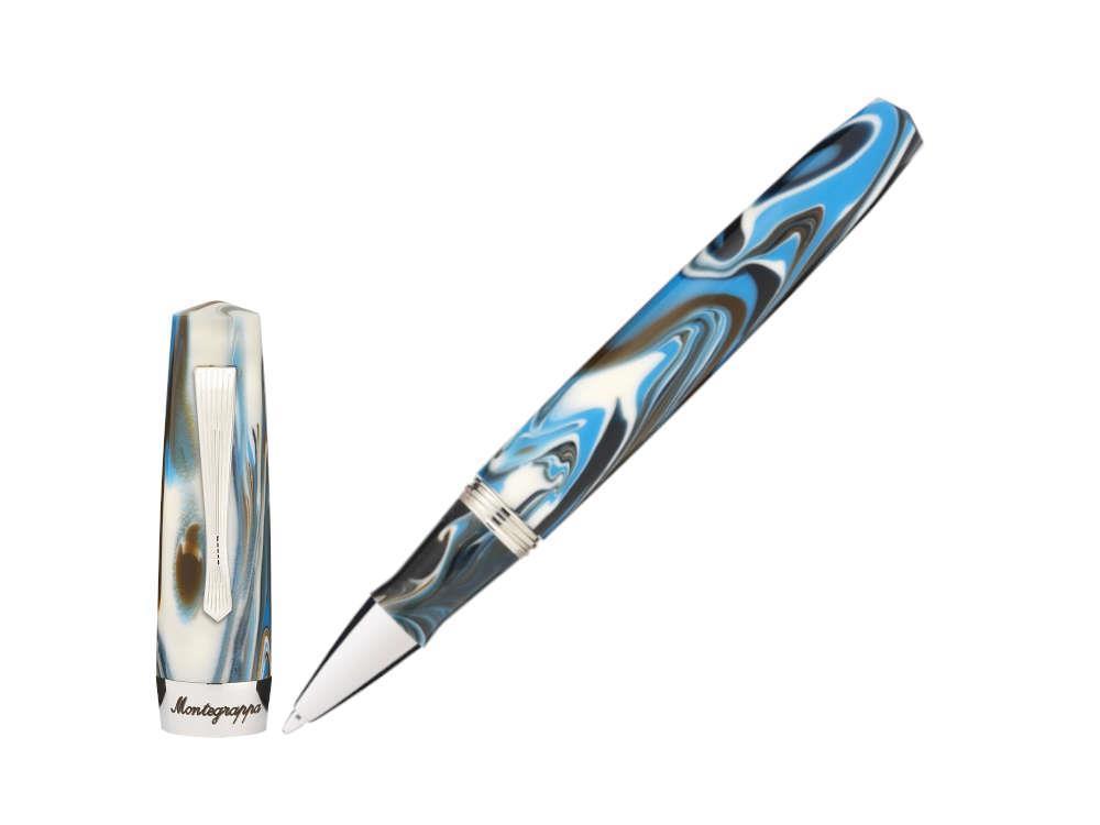 Roller Montegrappa Elmo 02 Sorapis, Resina, Acero Inoxidable, ISE2RRAB