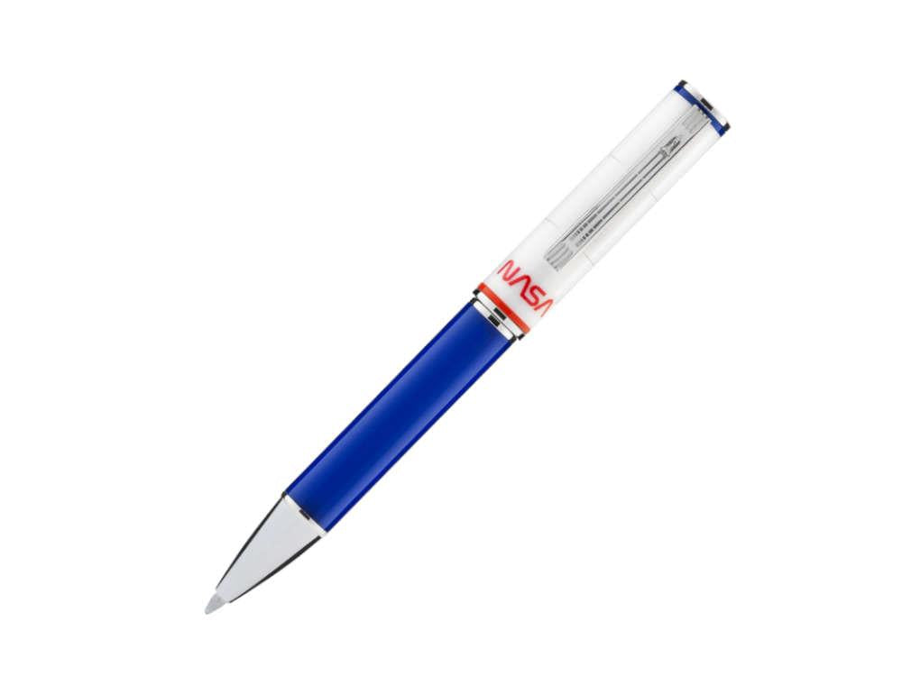Bolígrafo Montegrappa NASA Atlantis, Resina, Azul, Acero Inoxidable, ISN1RBBP