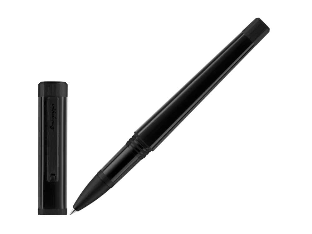 Roller Montegrappa Quattro, Ultra Black, Negro, ISZ4IRIC
