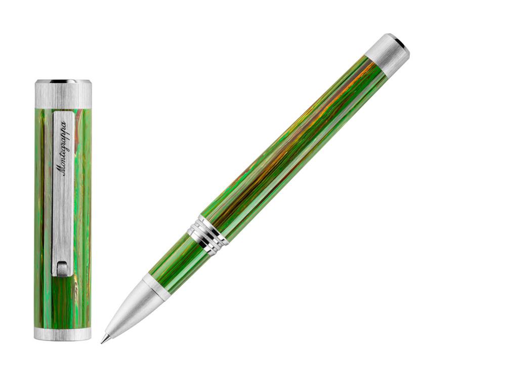 Roller Montegrappa Zero Zodiac Virgo, Montegrappite, Verde, Acero, ISZEZRIP-G8