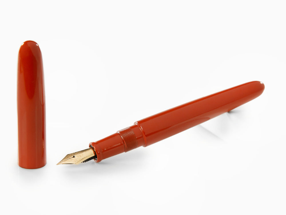 Estilográfica Nakaya Cigar Portable Arai Shu, Ebonita y laca Urushi