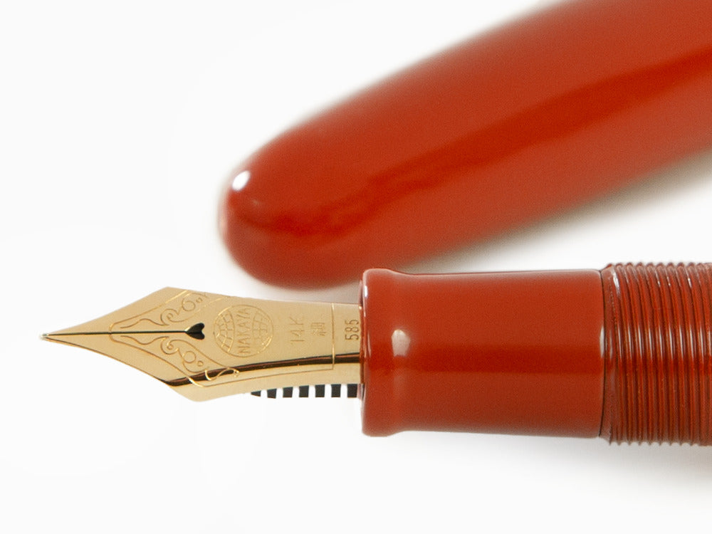 Estilográfica Nakaya Cigar Portable Arai Shu, Ebonita y laca Urushi