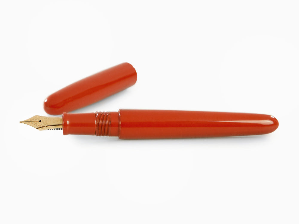 Estilográfica Nakaya Cigar Portable Arai Shu, Ebonita y laca Urushi
