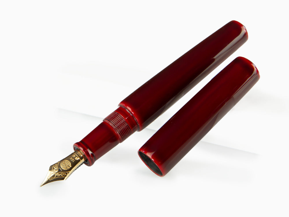 Pluma Estilográfica Nakaya Cigar Piccolo, Aka Tamenuri, Ebonita