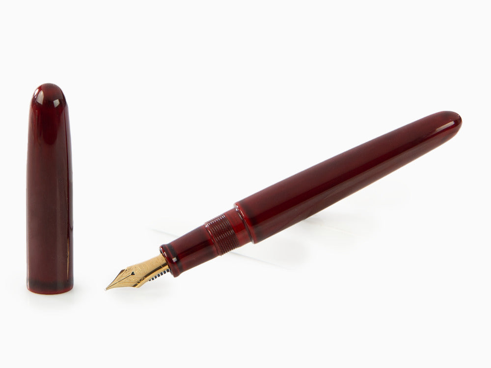 Pluma Estilográfica Nakaya Cigar Portable, Aka-Tamenuri, Plumín Itálico
