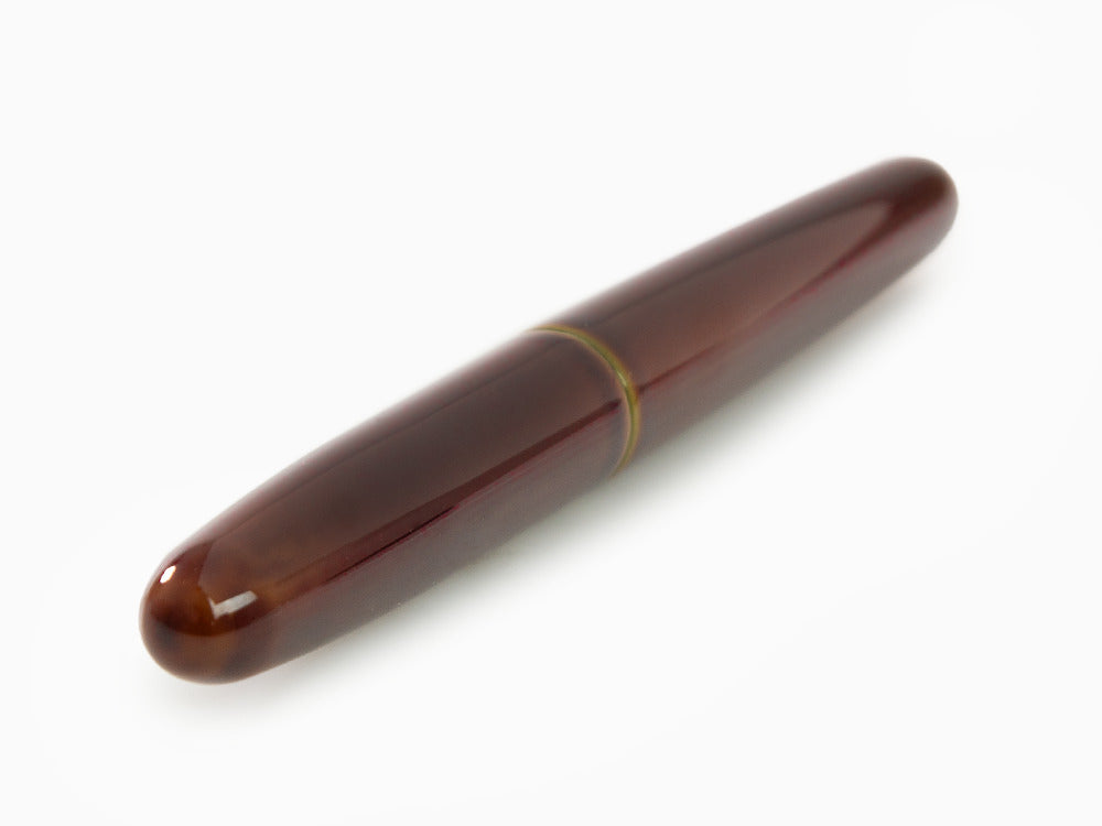 Estilográfica Nakaya Cigar Heki-Tamenuri, Portable, Ebonita Laca Urushi