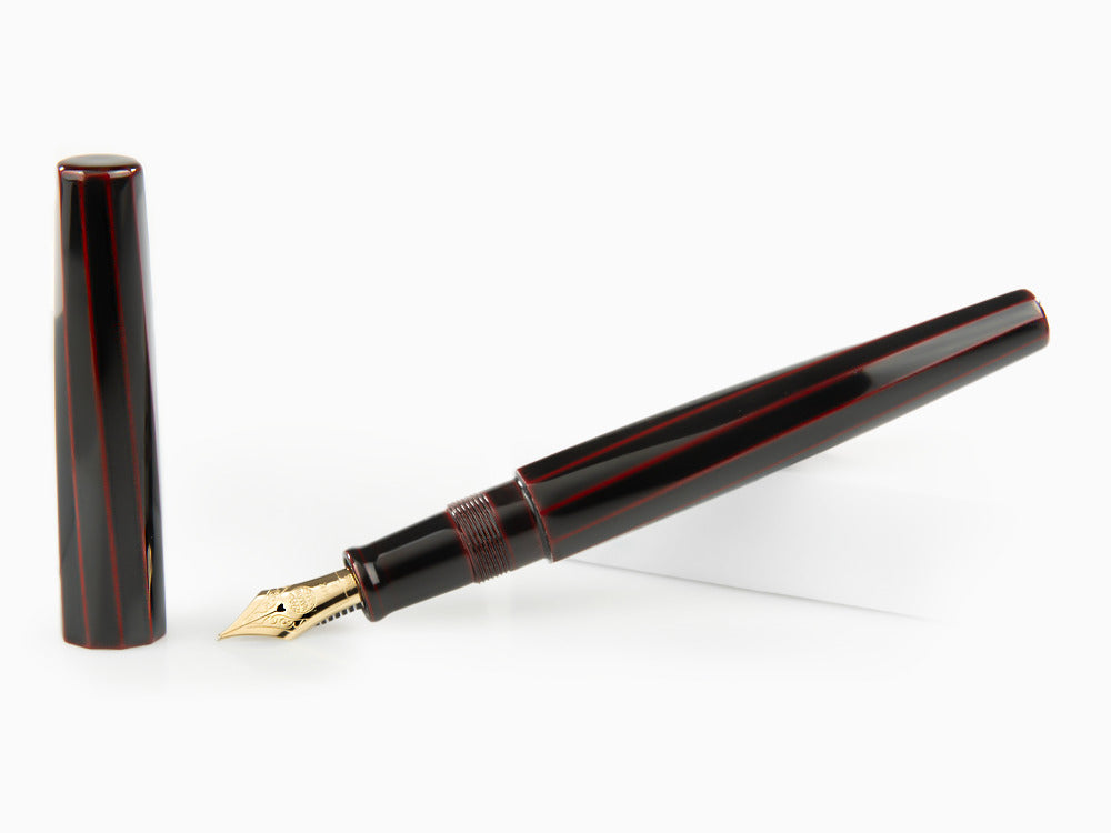 Estilográfica Nakaya Cigar Kuro-Tamenuri, Decapod (TW), Ebonita, Urushi