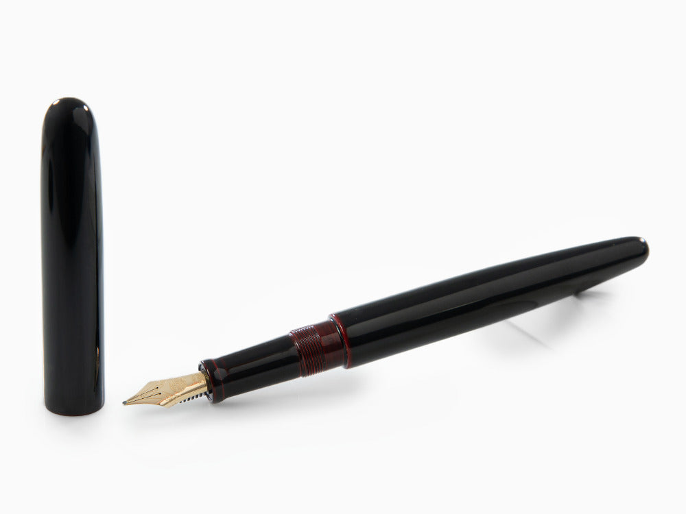 Pluma Estilográfica Nakaya Cigar Long, Kuro-Tamenuri, Ebonita, Music