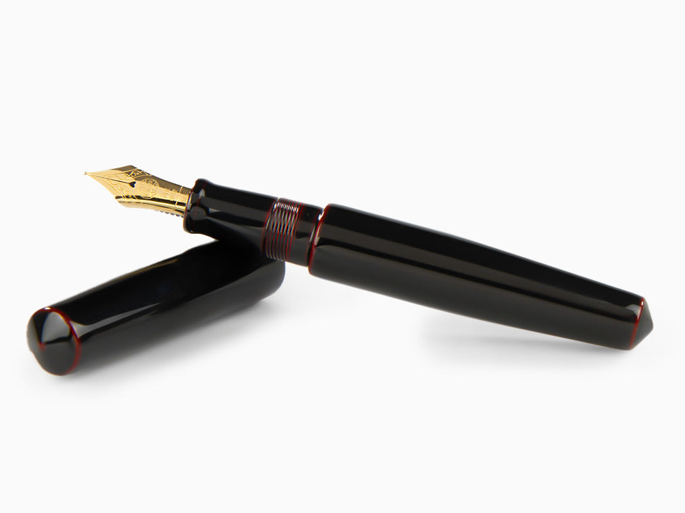 Pluma Estilográfica Nakaya Cigar Piccolo, Kuro-Tamenuri, Ebonita