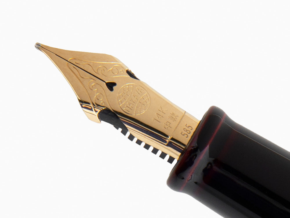 Estilográfica Nakaya Cigar Portable, Kuro-Tamenuri, Plumín Elástico