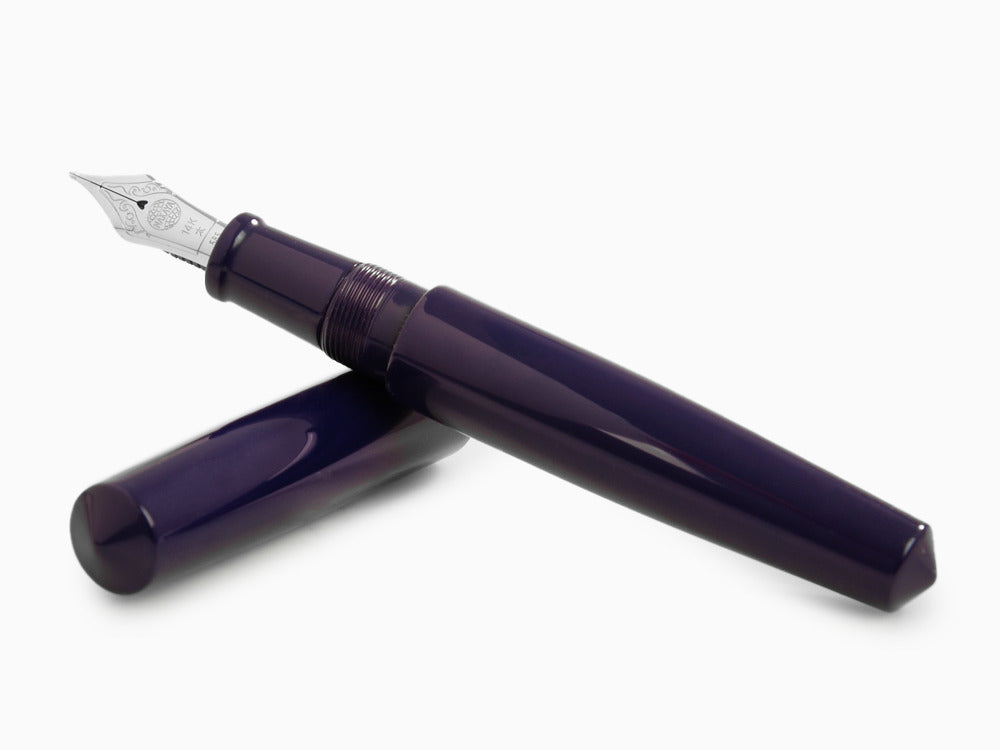 Pluma Estilográfica Nakaya Cigar 160mm., Shobu, Ebonita, Rodio