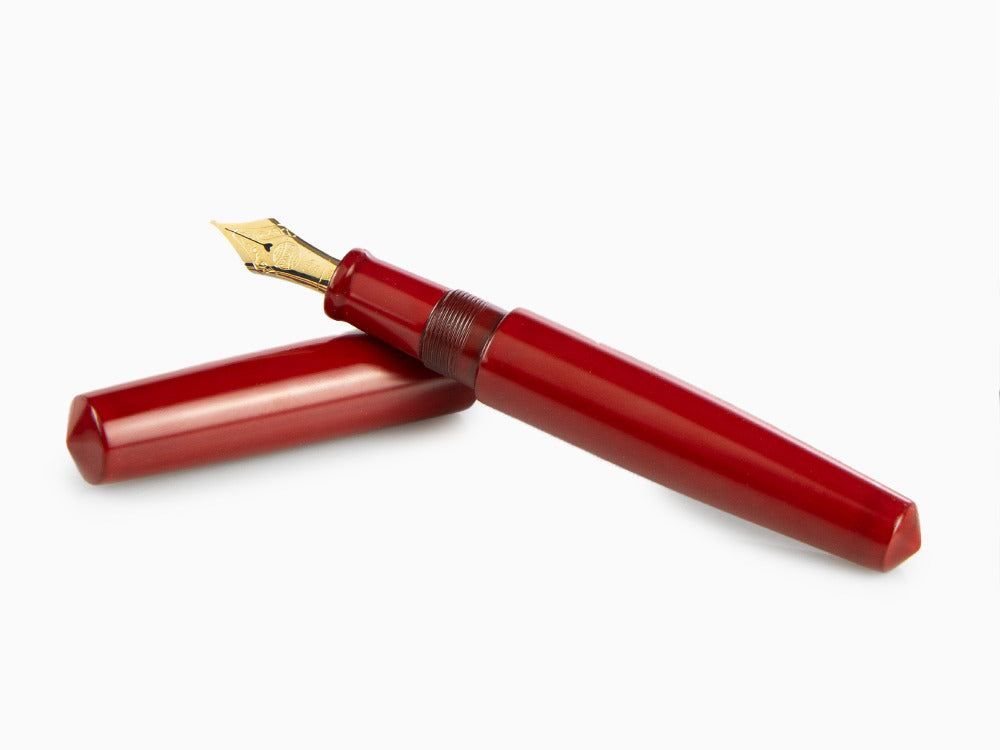 Pluma Estilográfica Nakaya Cigar Piccolo, Shu-nurippanashi, Oro 14k