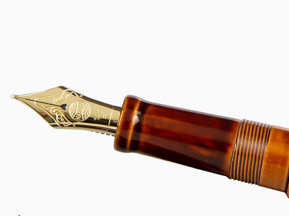 Estilográfica Nakaya Cigar Long Toki Tamenuri, Ebonita y laca Urushi