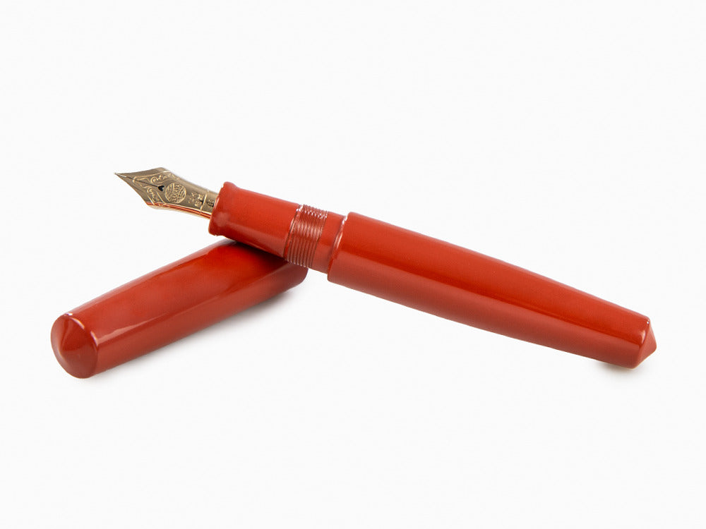 Estilográfica Nakaya Cigar Piccolo Arai Shu, Ebonita, Laca Urushi