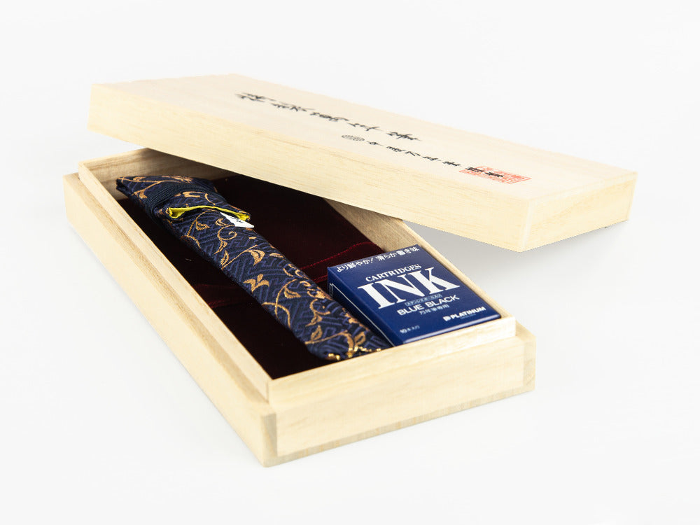 Pluma Estilográfica Nakaya Desk, Aka-Tamenuri, Oro 14K bicolor