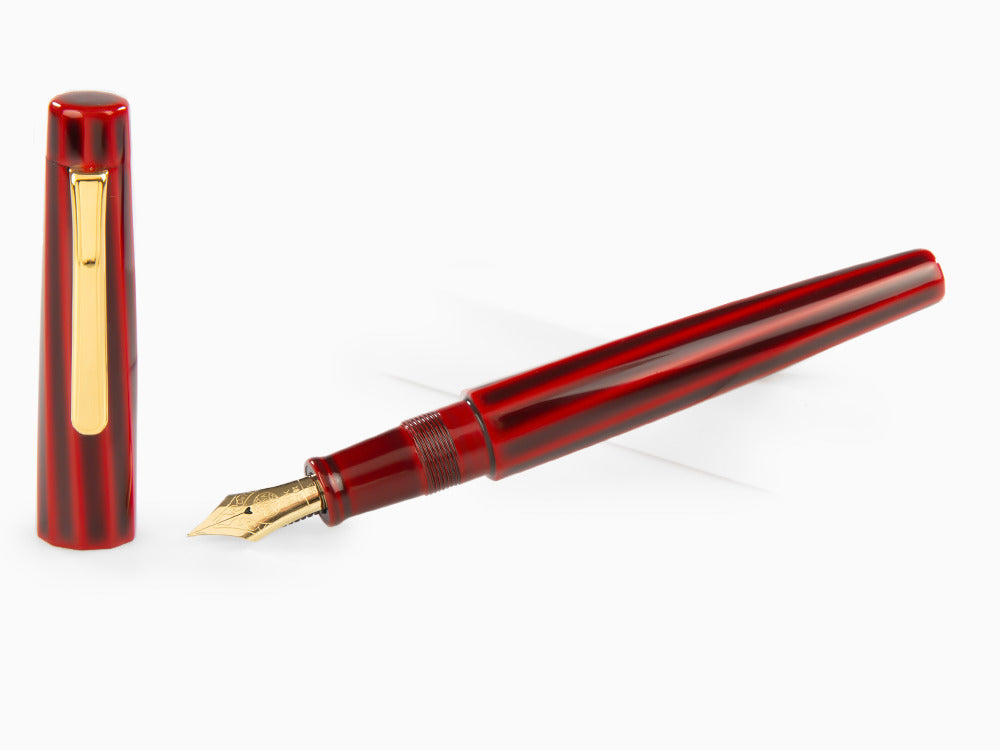 Estilográfica Nakaya Writer Aka-Tamenuri, Decapod (TW), Ebonita y Urushi