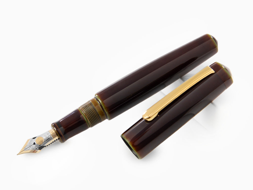 Estilográfica Nakaya Writer Heki-Tamenuri, Piccolo, Bicolor, Elástico
