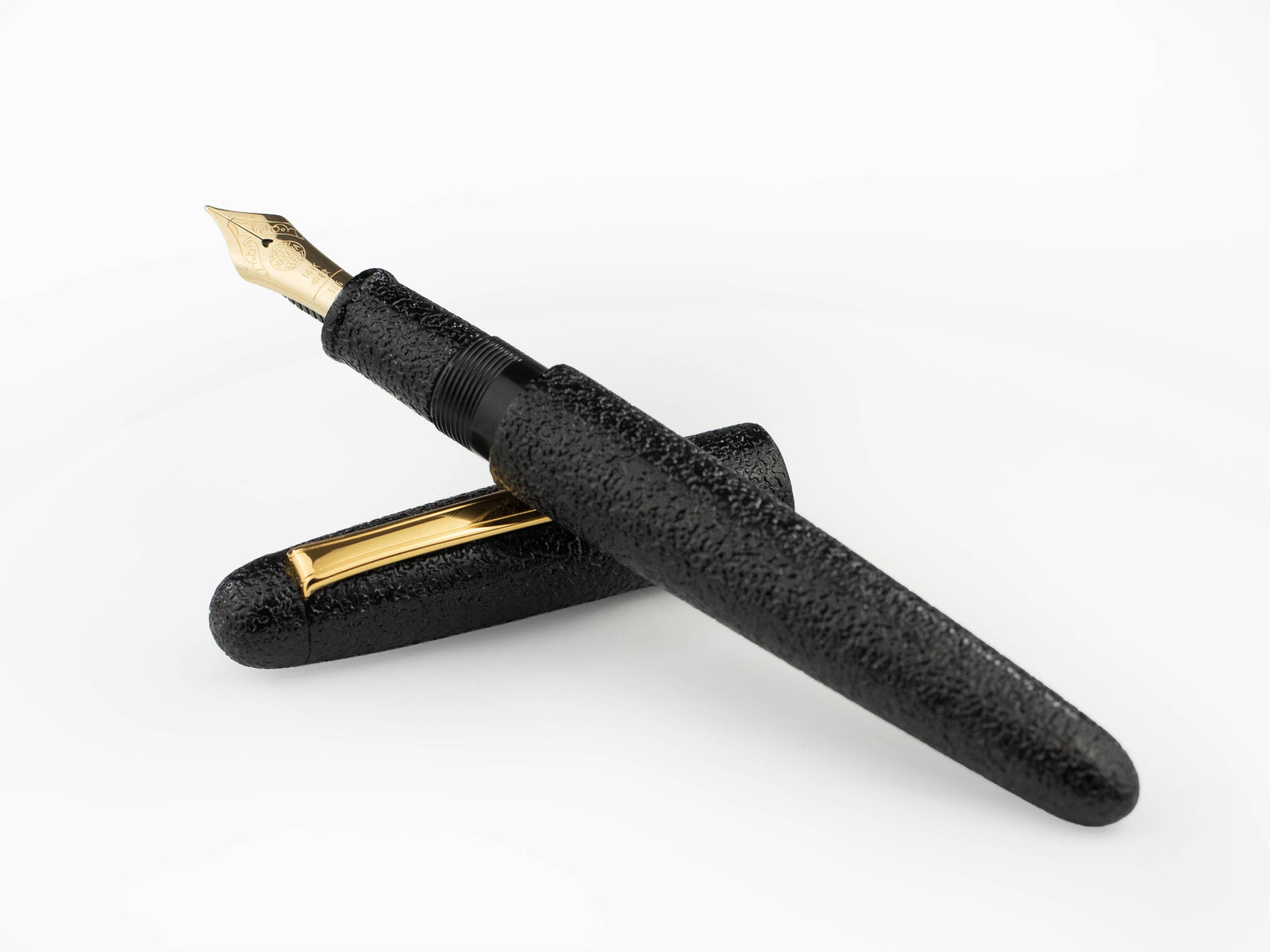 Pluma Estilográfica Nakaya Writer Kuro-Ishime, Portable, Oro 14k,