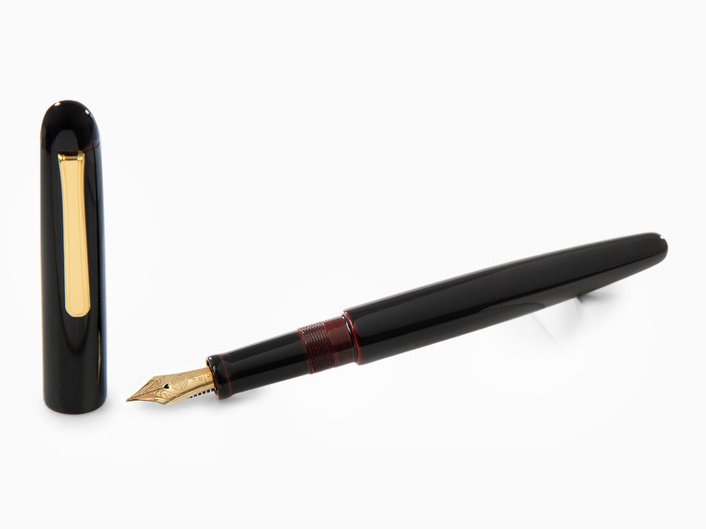 Pluma Estilográfica Nakaya Writer Kuro-Tamenuri, Long, Ebonita