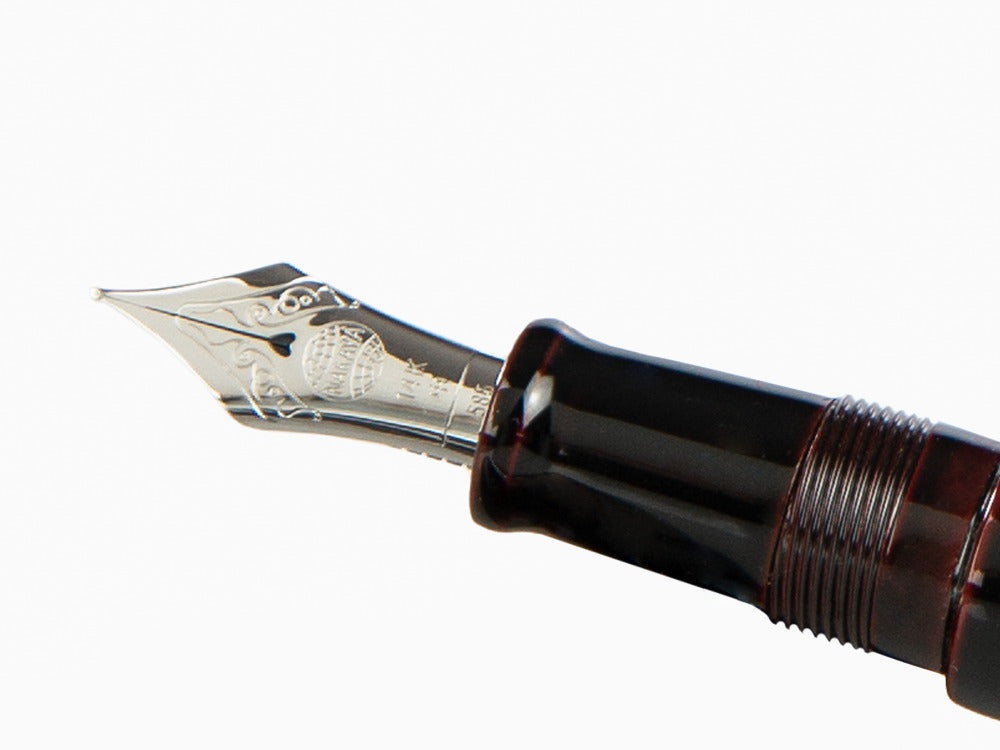 Pluma Estilográfica Nakaya Writer Kuro-Tamenuri, Piccolo, Ebonita, Rodio