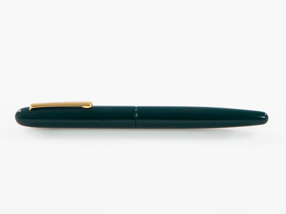 Pluma Estilográfica Nakaya Writer Long Midori, Ebonita, Bañado en oro