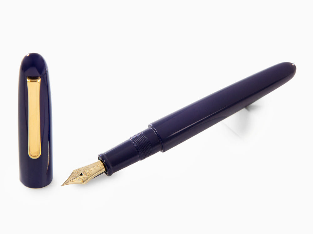 Estilográfica Nakaya Writer, Shobu, Ebonita y laca Urushi, Portable