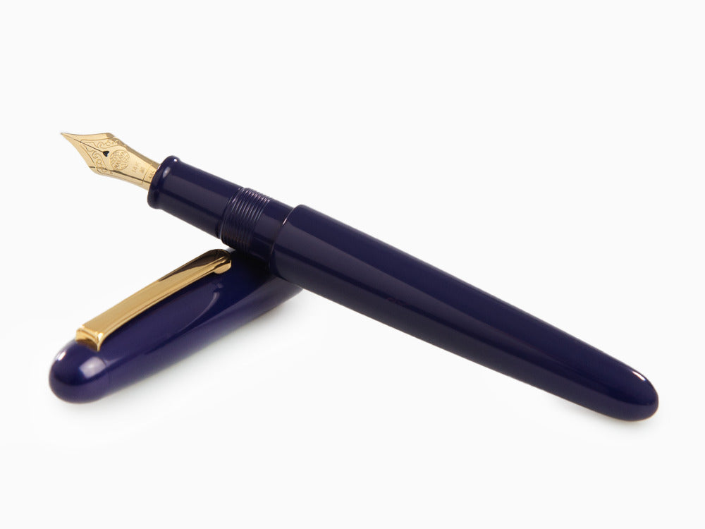 Estilográfica Nakaya Writer, Shobu, Ebonita y laca Urushi, Portable