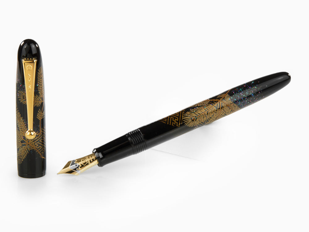 Pluma Estilográfica Namiki Yukari Pine Needles, Maki-e, FN-10M-MA