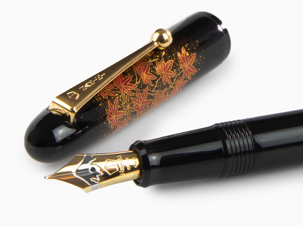 Pluma Estilográfica Namiki Yukari Autumn Leaves, Laca Urushi, FN-20M-KO