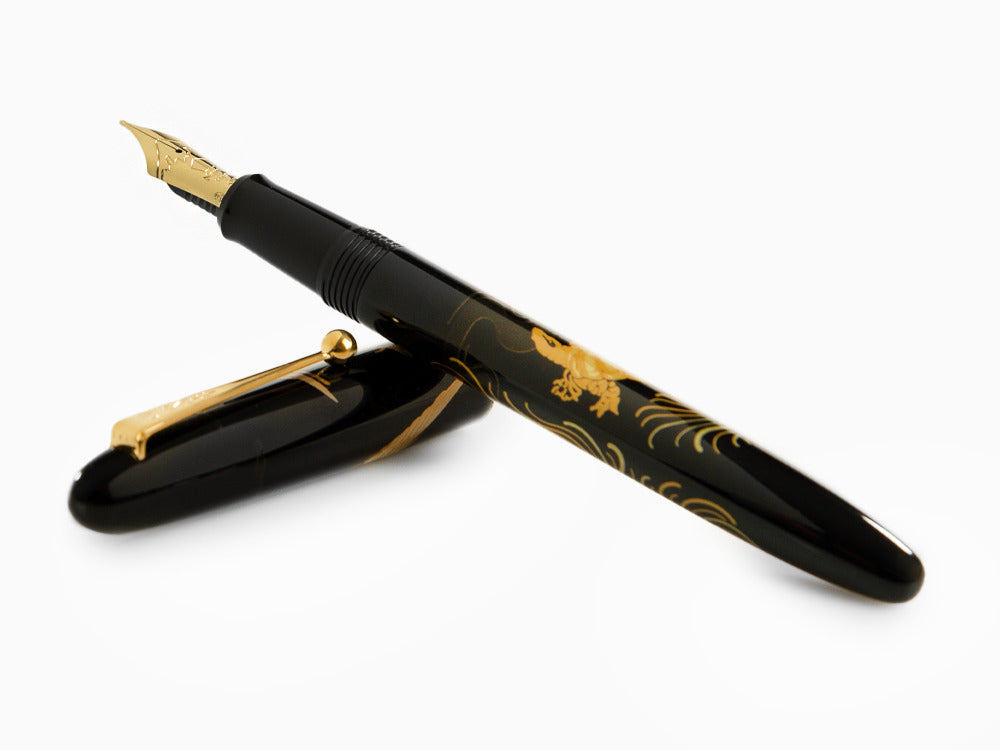 Pluma Estilográfica Namiki Nippon Art Crane and Turtle, Laca, FN-5M-TK