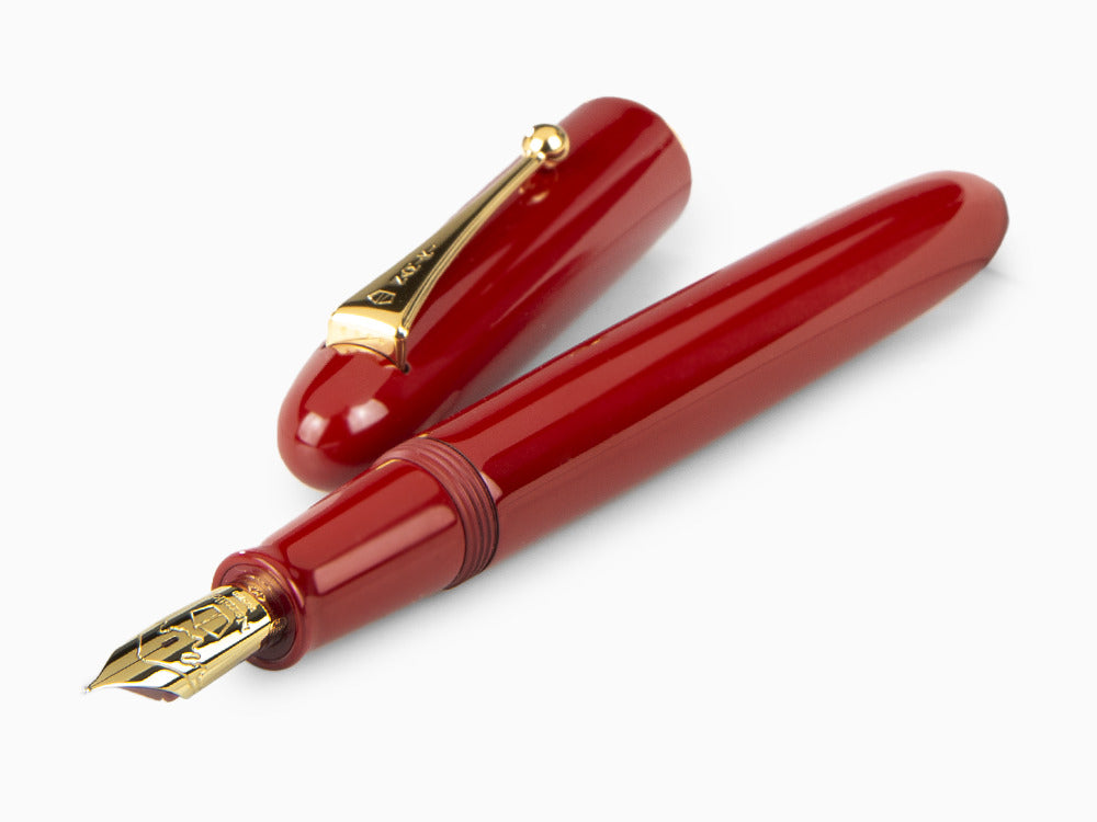 Estilográfica Namiki Yukari Urushi Bermellón Lacado No.20, FNK-128S-R