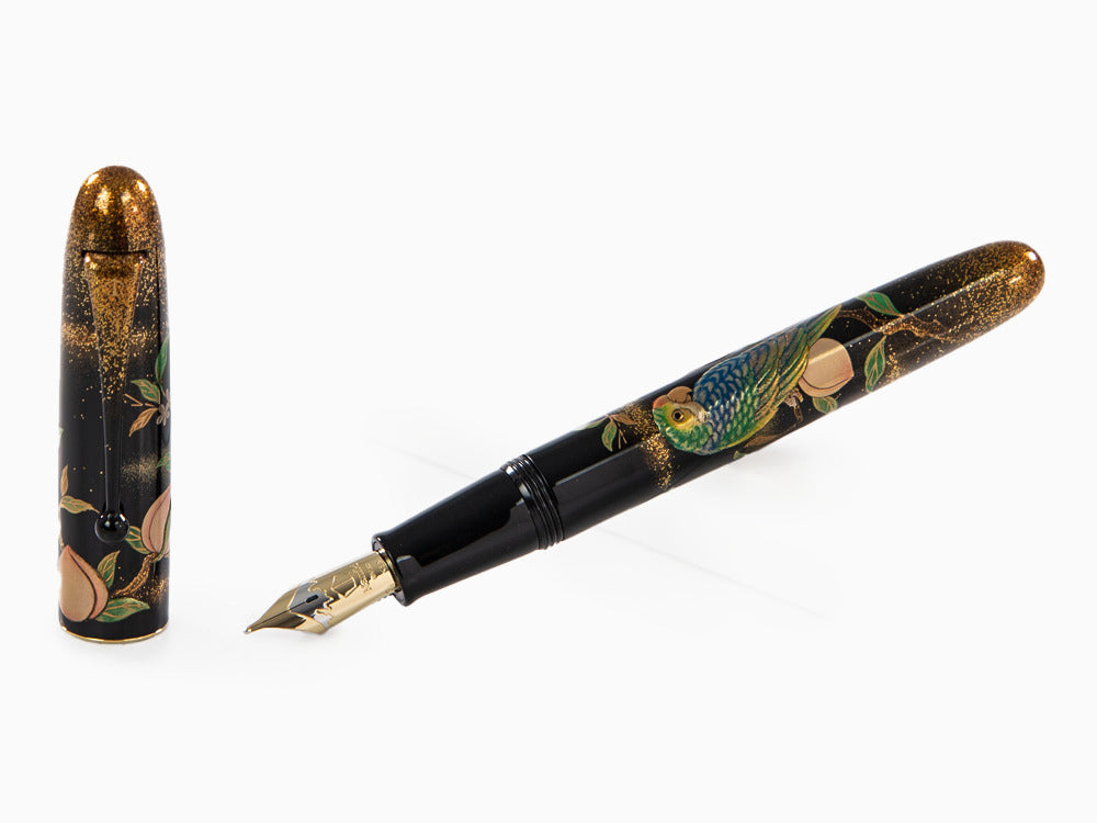 Pluma Estilográfica Namiki Yukari Royale Parrot with Peach, Oro