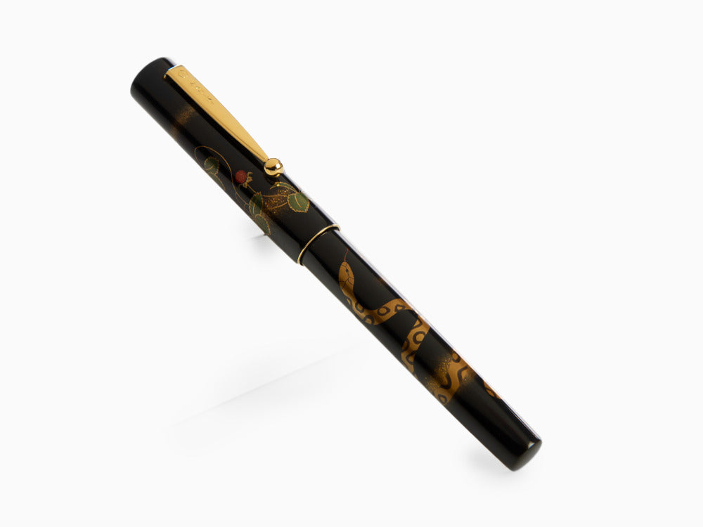 Pluma Estilográfica Namiki Yukari Zodiac Snake, Laca Urushi, FNV-20M-MI