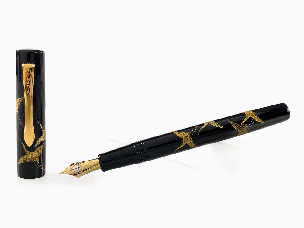 Pluma Estilográfica Namiki Chinkin Crane, Laca Urushi, FNVC-10M-T