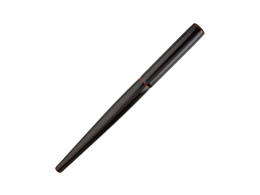 Pluma Estilográfica Nakaya Desk, Kuro-Tamenuri, Ebonita, Oro Rosa 14k