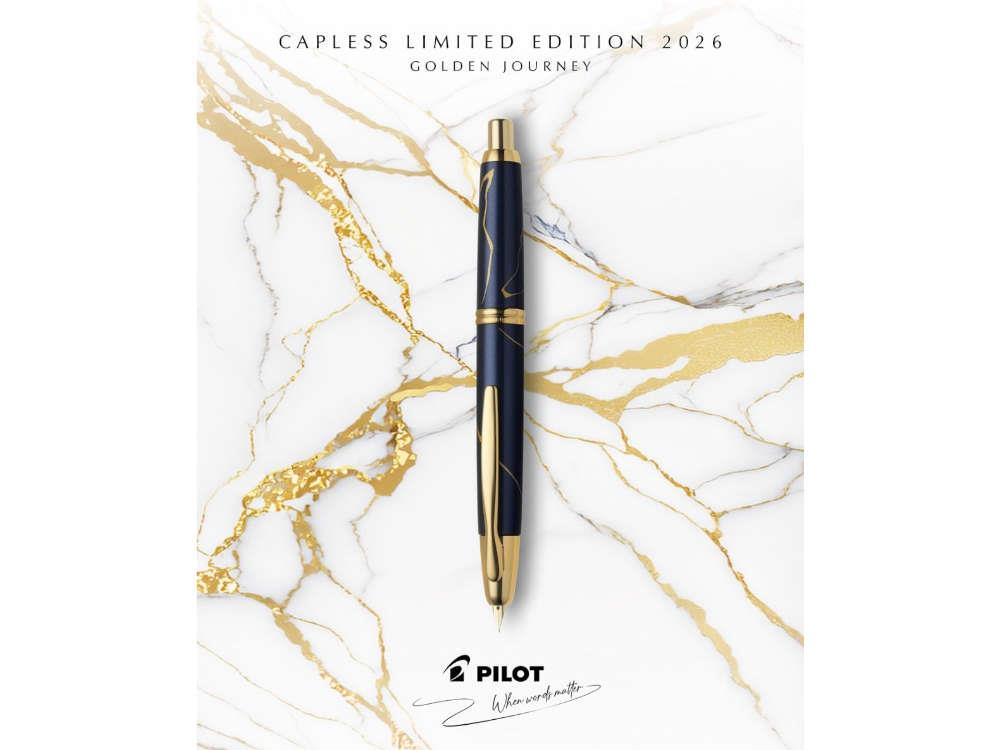 Pluma Estilográfica Pilot Capless Golden Journey 2026 Edición Limitada