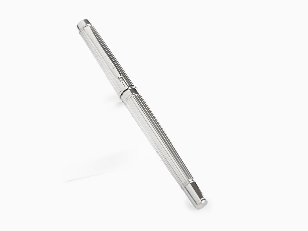 Pluma Estilográfica Pilot Grance Stripe, Rodio, Plata, FGNZ-35SS-GS