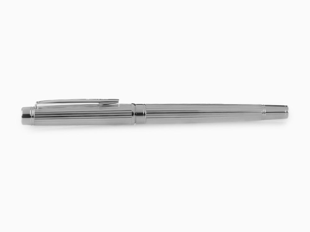 Pluma Estilográfica Pilot Grance Stripe, Rodio, Plata, FGNZ-35SS-GS