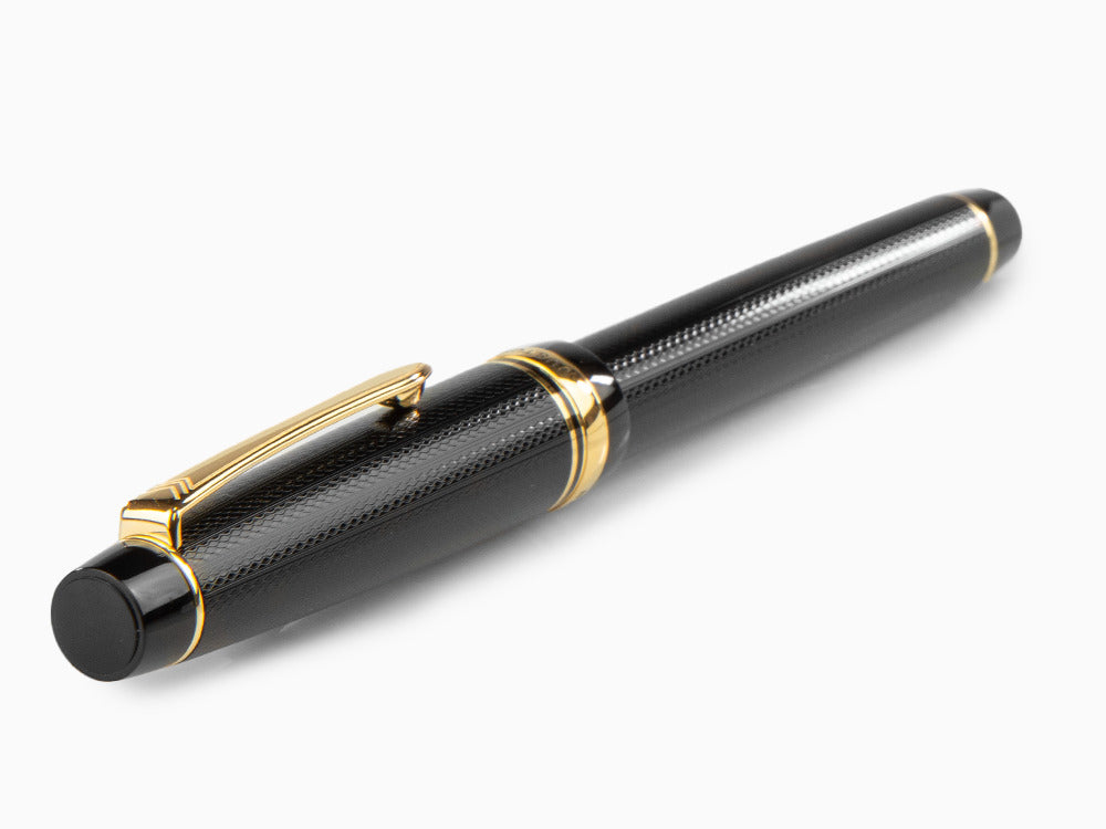 Pluma Estilográfica Pilot Justus 95, Resina, Oro, Negro, FJ-3MR-NB-NT
