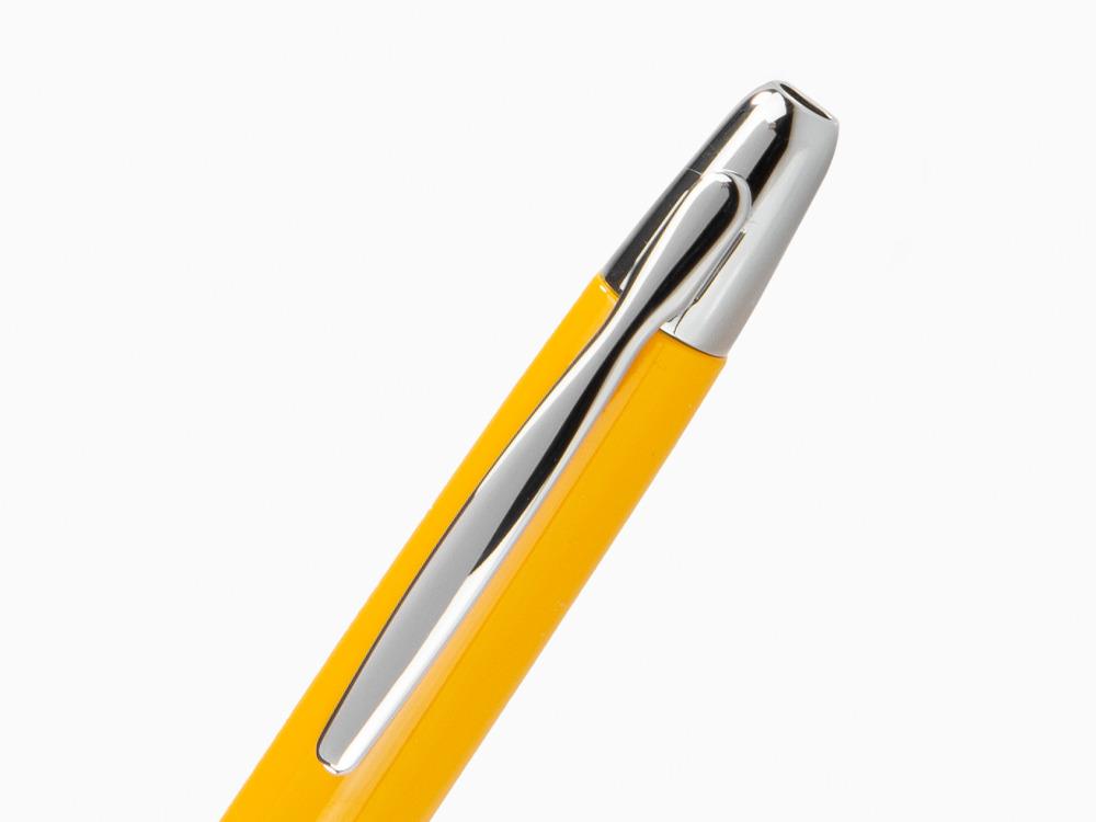 Estilográfica Pilot Retráctil Amarilla "Capless", Laca, Cromo