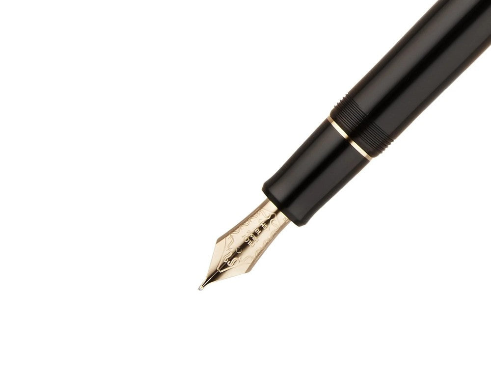 Pluma Estilográfica Pilot Custom 742, PVD Oro, Negro, FKK-2000RB
