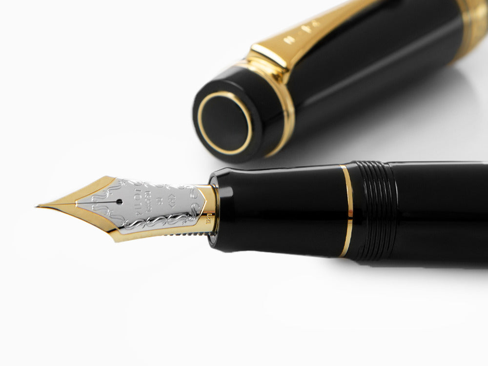 Pluma Estilográfica Pilot Custom Urushi, Ebonita, Oro, Negro, NPUN