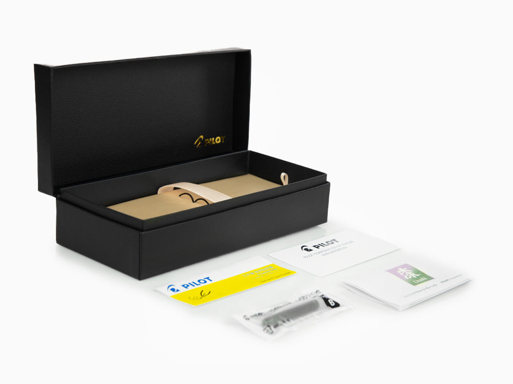 Pluma Estilográfica Pilot Custom Urushi, Ebonita, Oro, Negro, NPUN