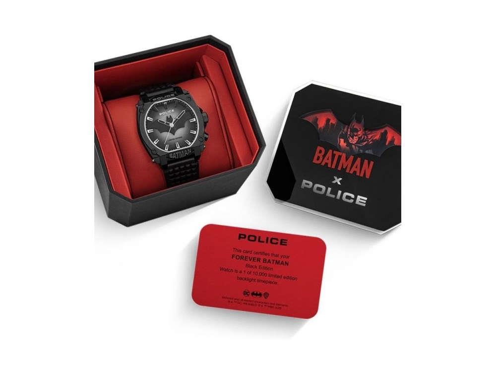 Reloj de Cuarzo Police Forever Batman, Negro, Edición Limitada, PEWGD0022601