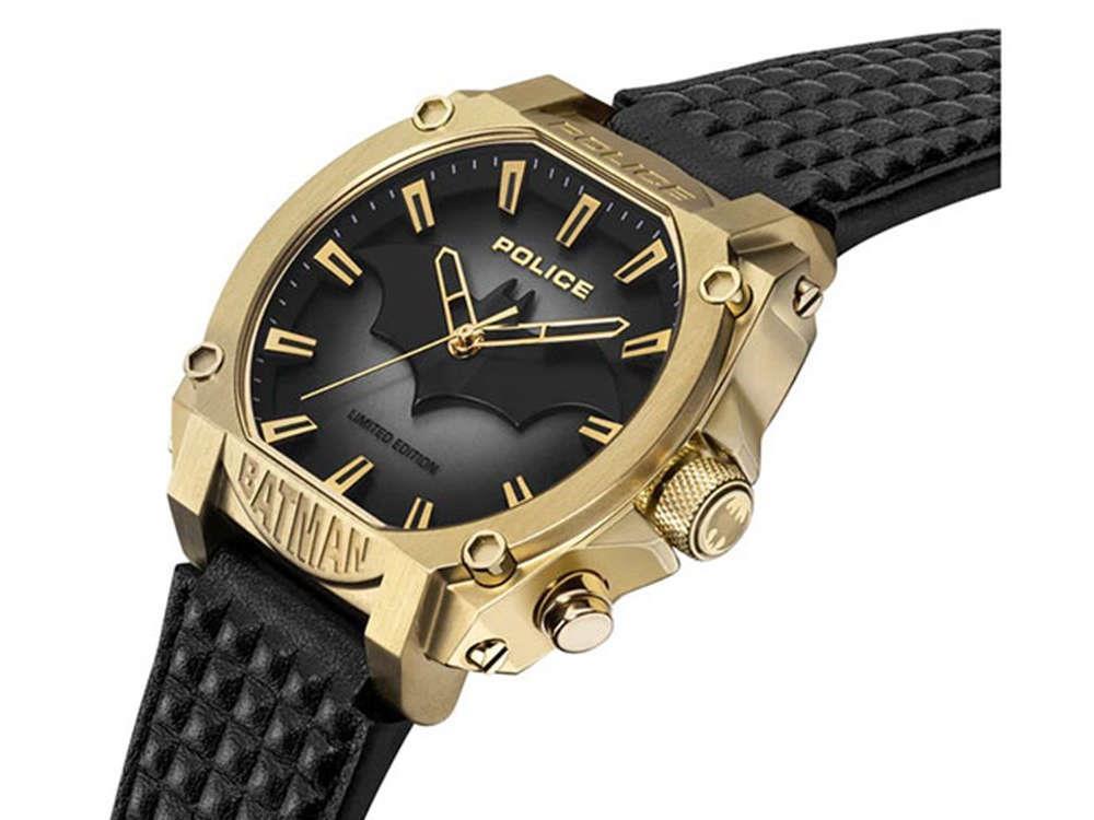 Reloj de Cuarzo Police Forever Batman, PVD Oro, Edición Limitada, PEWGD0022602