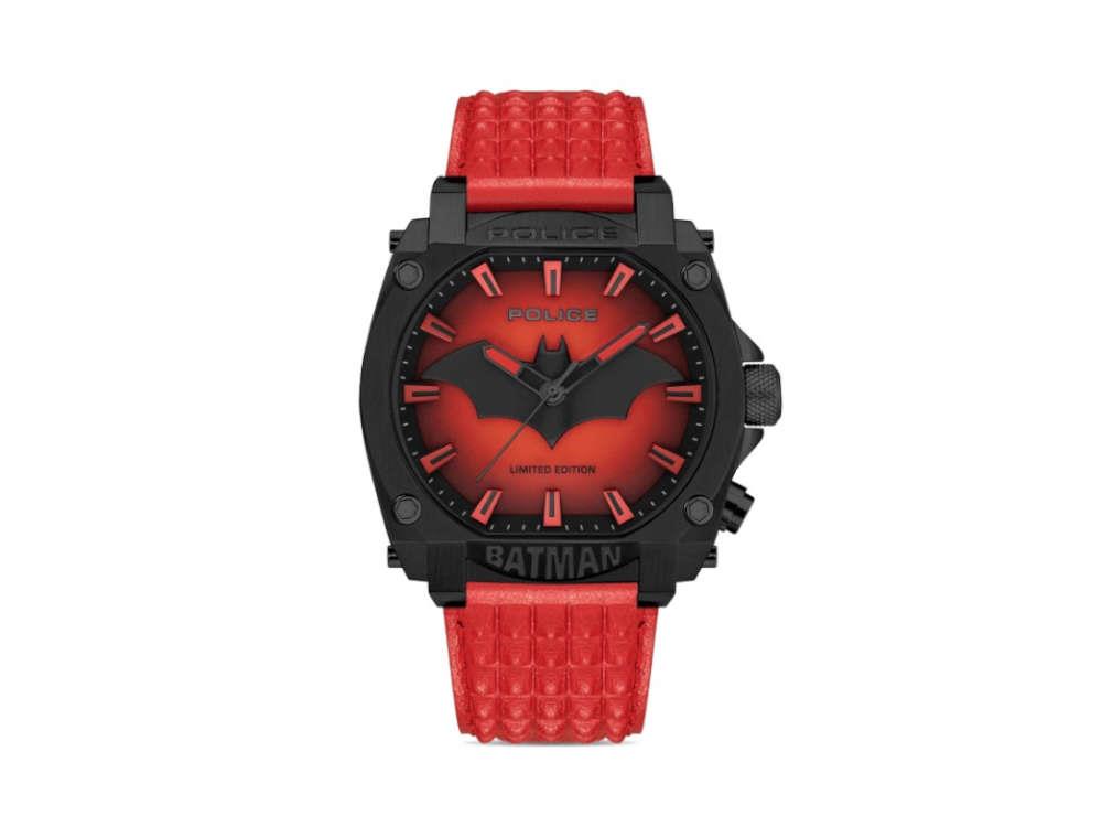 Reloj de Cuarzo Police Forever Batman, PVD, 45 mm, Rojo, PEWGD0022604