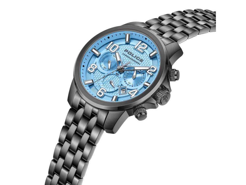 Reloj de Cuarzo Police Belem, PVD, 43 mm, Azul, PEWGI0000302