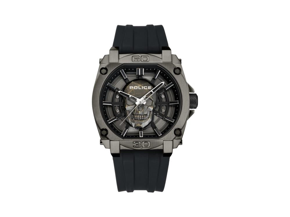 Reloj de Cuarzo Police Norwood-Skull, 45 mm, Negro, PEWGM0001201