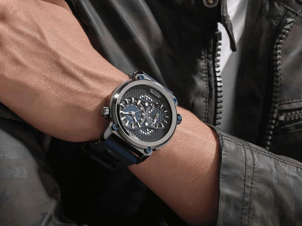 Reloj de Cuarzo Police Boa, PVD, 48 mm, Azul, PEWGM0071803